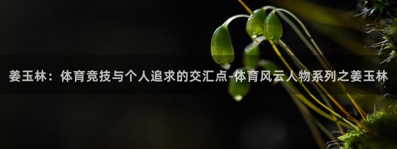 意昂34注册：姜玉林：体育竞技与个人追求的交汇点-体育风云人物系列之姜玉林