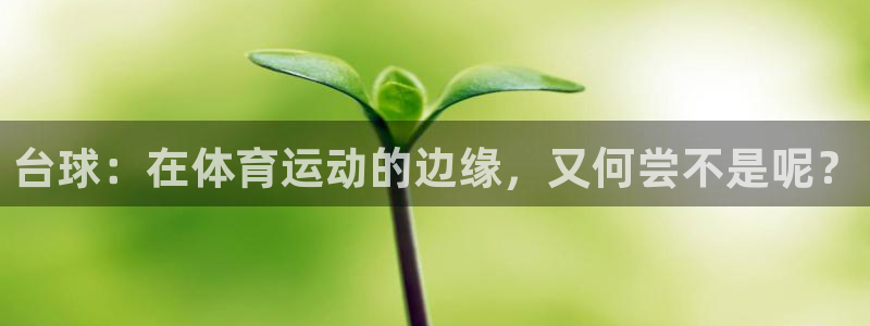 意昂3体育官网登录：台球：在体育运动的边缘，又何尝不是呢？